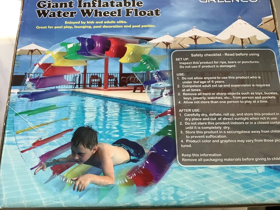 Inflatable Water Wheel Roller Float 52" Diameter. Brand new in b - photo 5