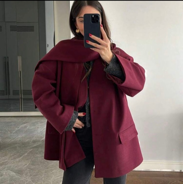 Burgundy women’s jacket - photo 2