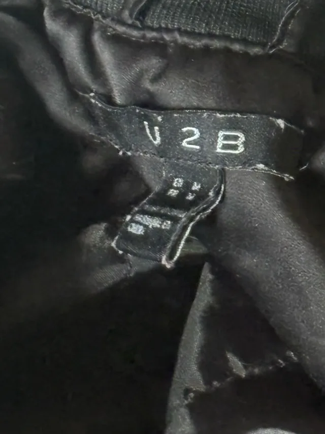 U2B Black Bomber Jacket