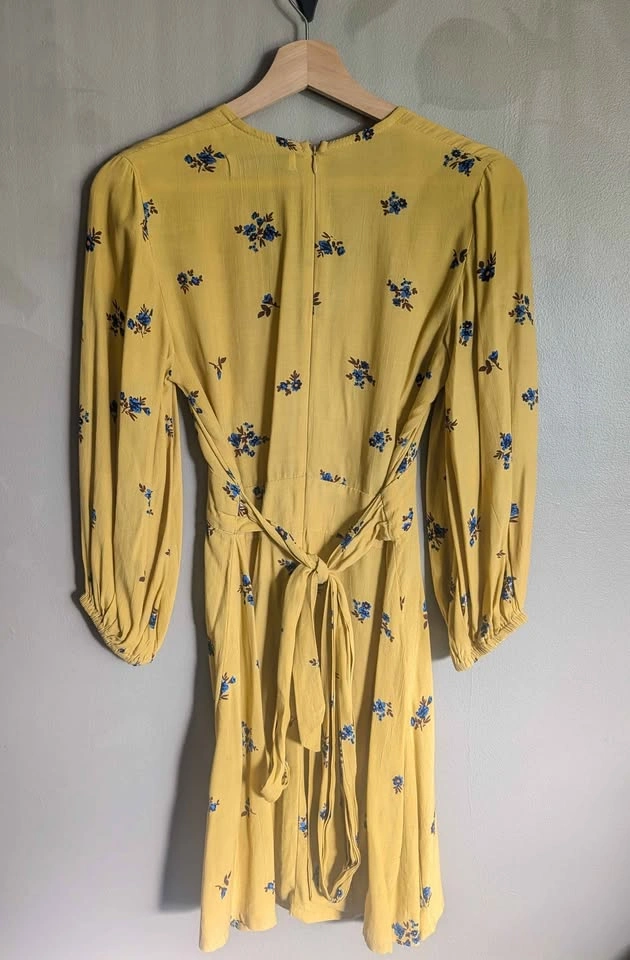 Faithfull The Brand Yellow Floral Mini Dress - photo 5