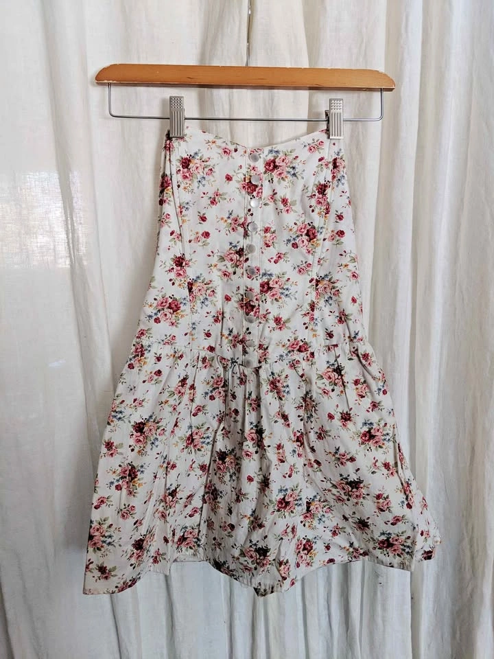 Cottage Core Floral Romper