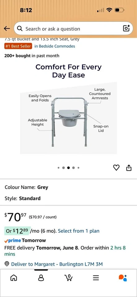 Commode chair