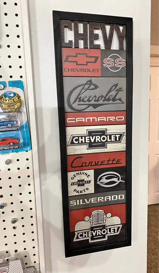 Wooden Chevy/Chevrolet Decor Sign