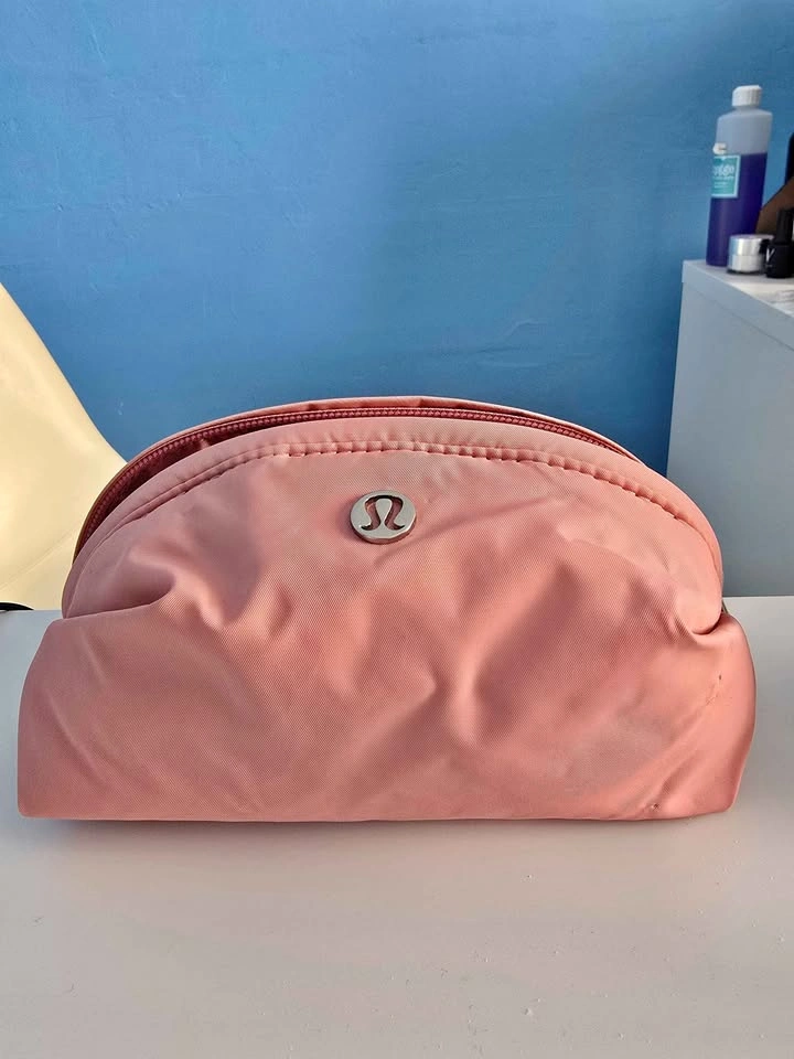 Lululemon pink plush bag