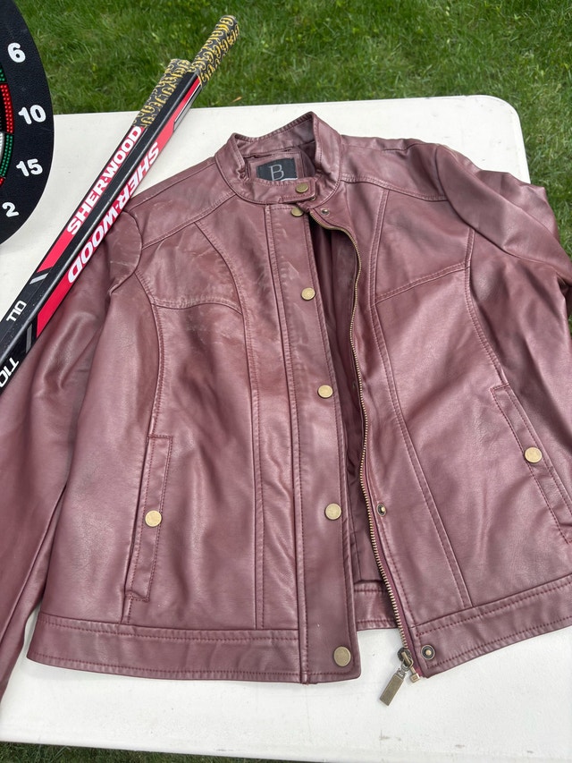 B Collection Faux Leather Jacket