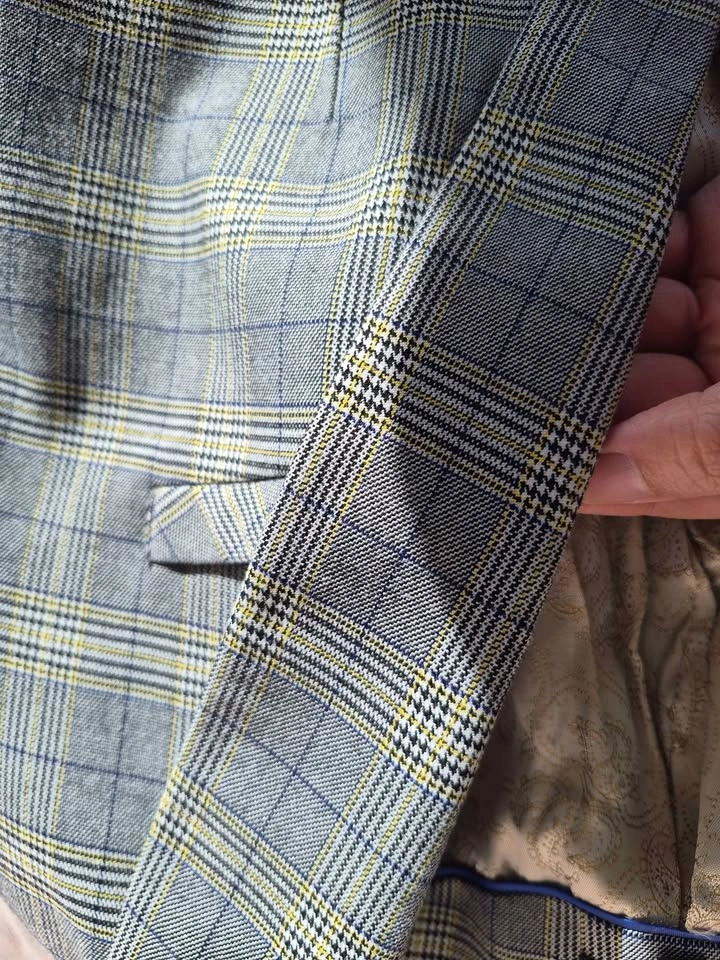 Women's Grey Plaid Blazer - photo 3