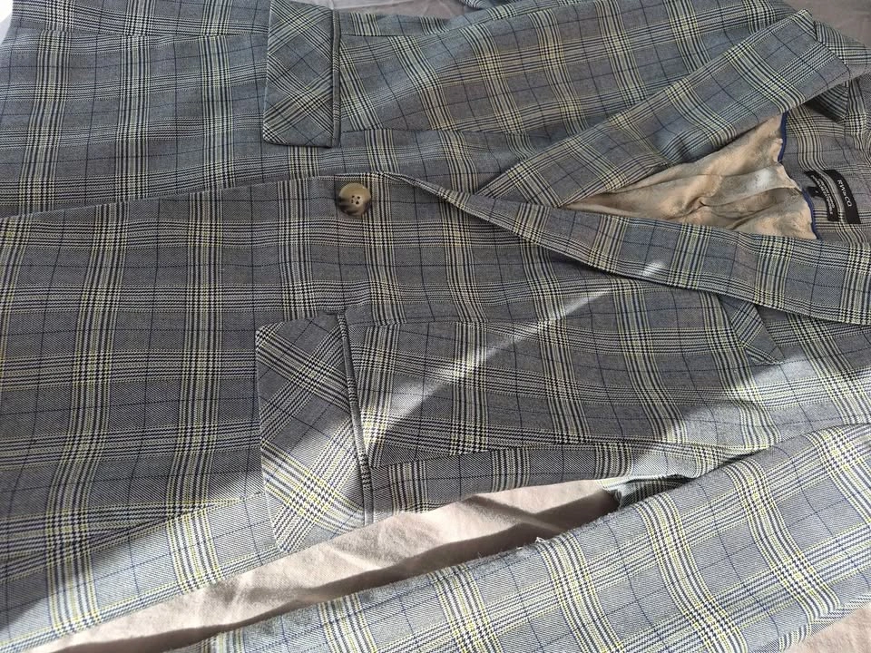 Women's Grey Plaid Blazer - photo 4