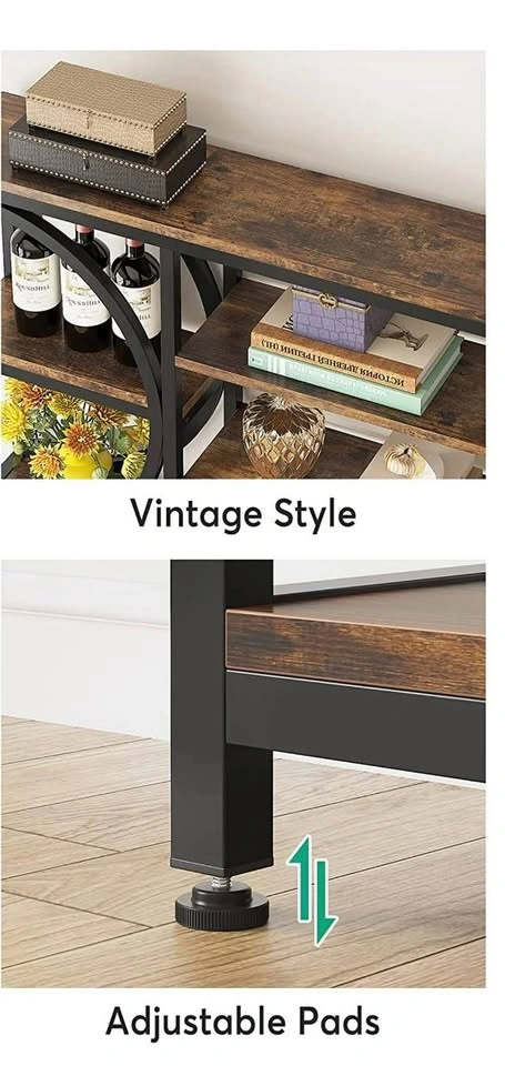 Large 17 Stories Geometric Bookshelf – Industrial Modern Style - photo 4