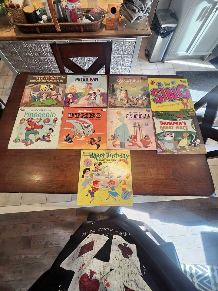 Vintage Walt Disney Disneyland Storybook Records Vinyl Lot