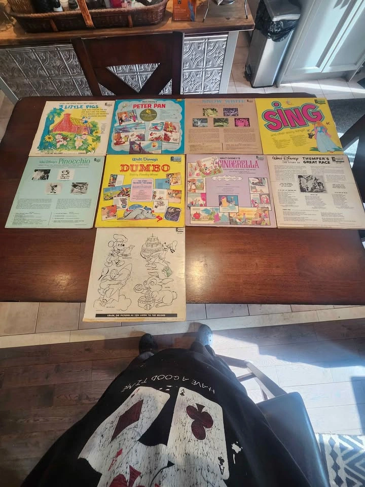 Vintage Walt Disney Disneyland Storybook Records Vinyl Lot - photo 2