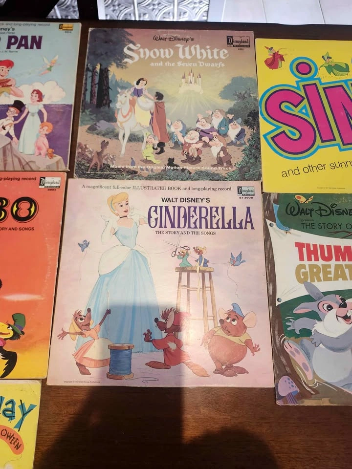 Vintage Walt Disney Disneyland Storybook Records Vinyl Lot - photo 5