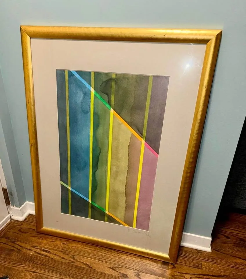 Stunning, Large Original Abstract Painting – Signed & Framed (19 - photo 3