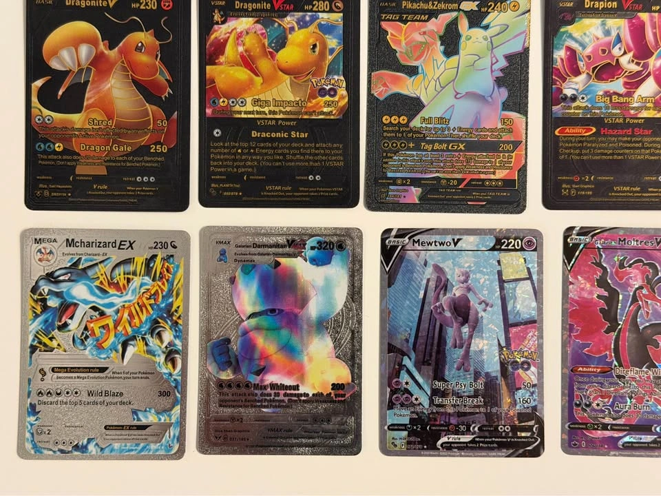 Pokemon Novelty/Replica Gold, Black & Silver Cards - photo 3