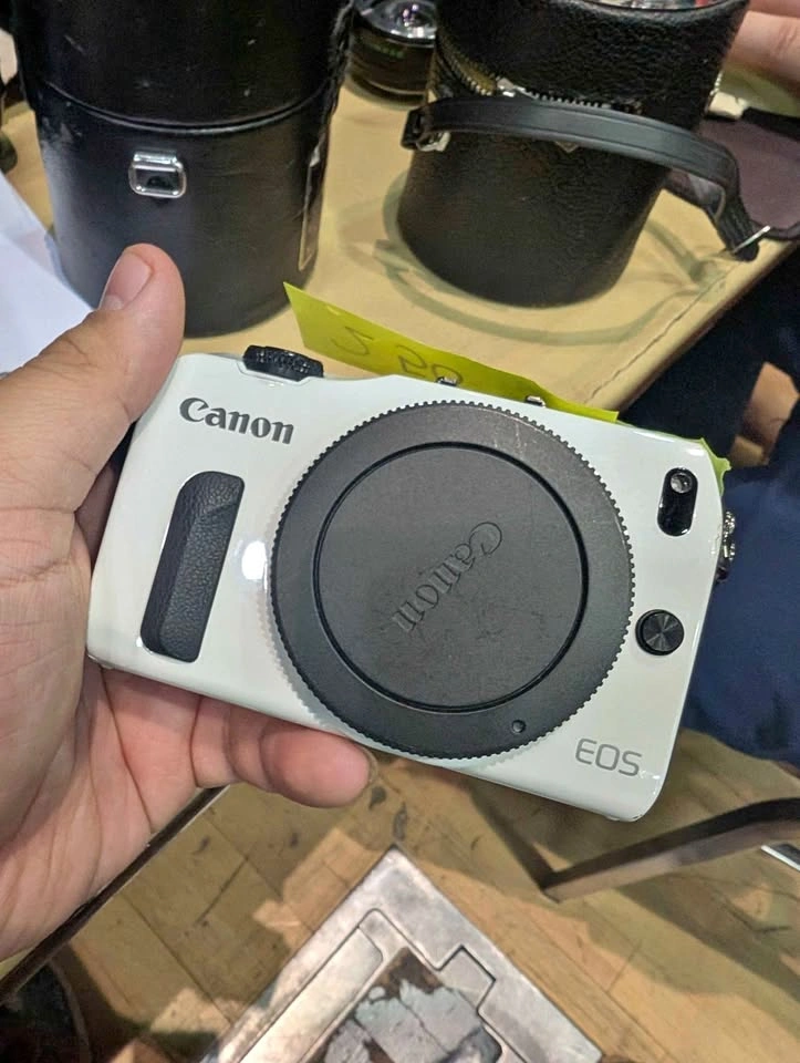 White Canon EOS M Camera