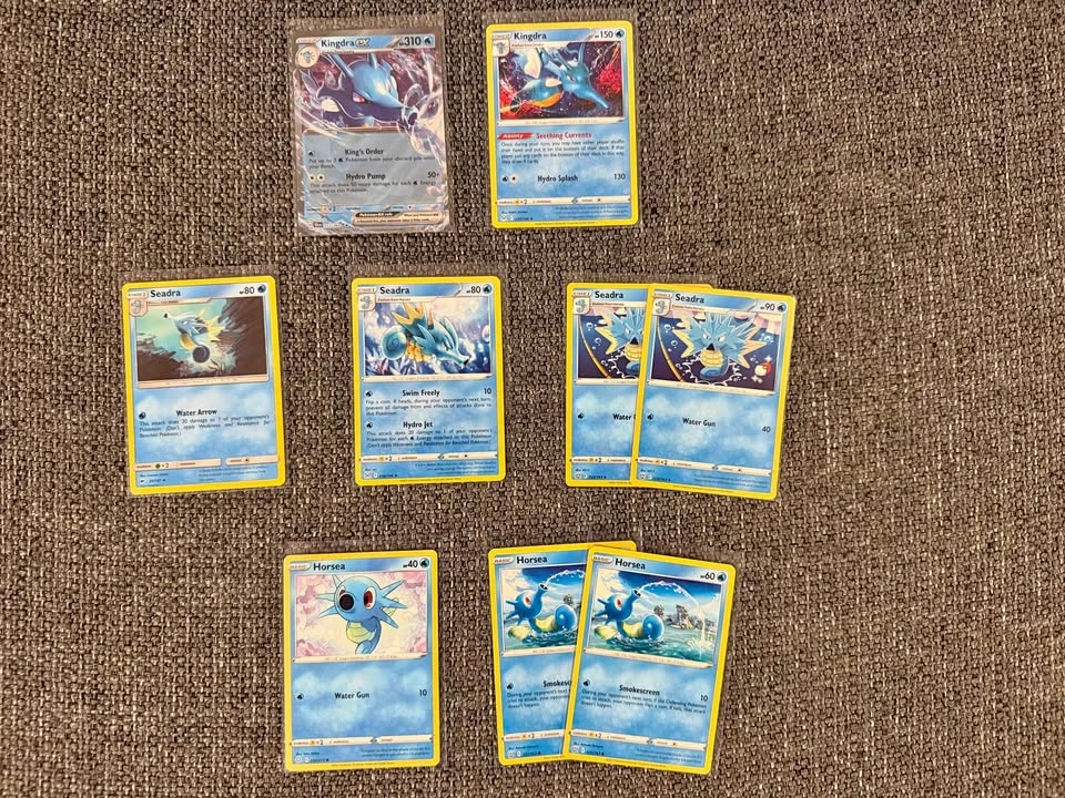 Pokemon Kingdra/Seadra/Horsea Collection