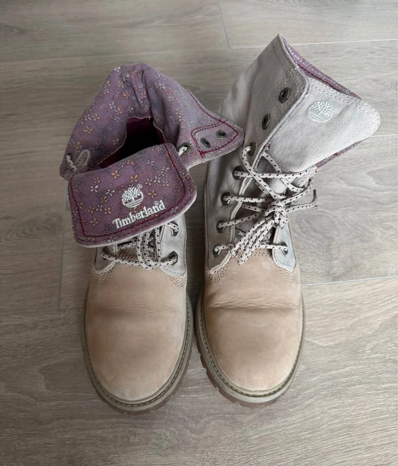 Women’s Timberland Earthkeepers Fold-Down Leather Boots - Size 8 - photo 3