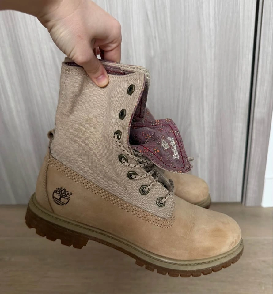 Women’s Timberland Earthkeepers Fold-Down Leather Boots - Size 8 - photo 4