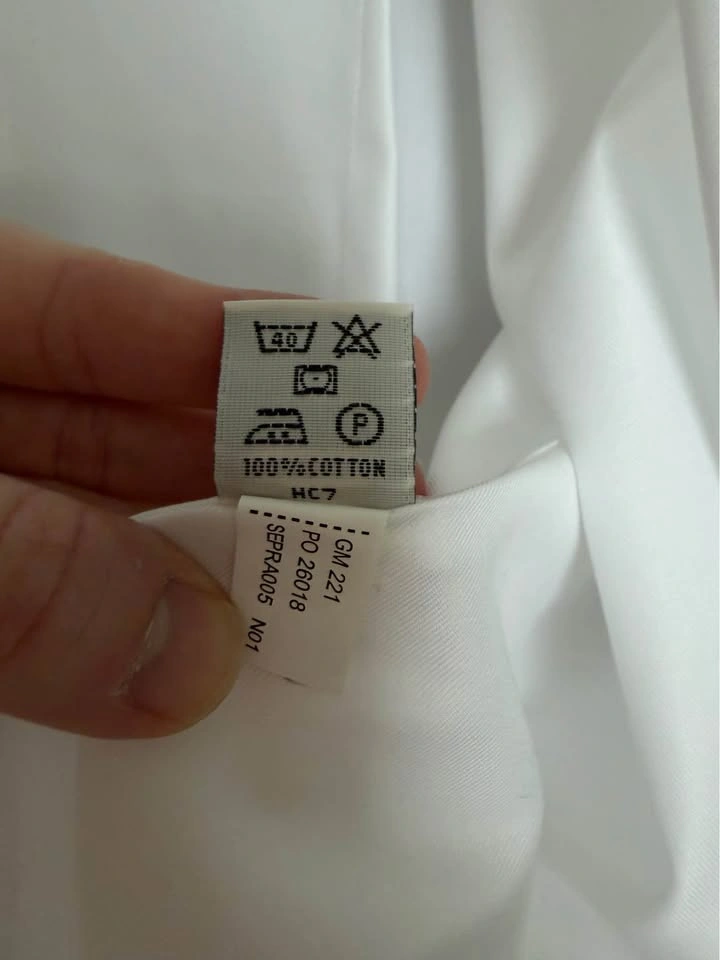 Hawes & Curtis Men’s White Non-Iron Dress Shirt Size 16/36 - photo 5
