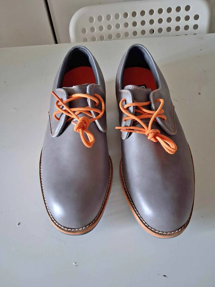 FootJoy FJ City Street Style Golf Shoes Gray Orange Size 7M