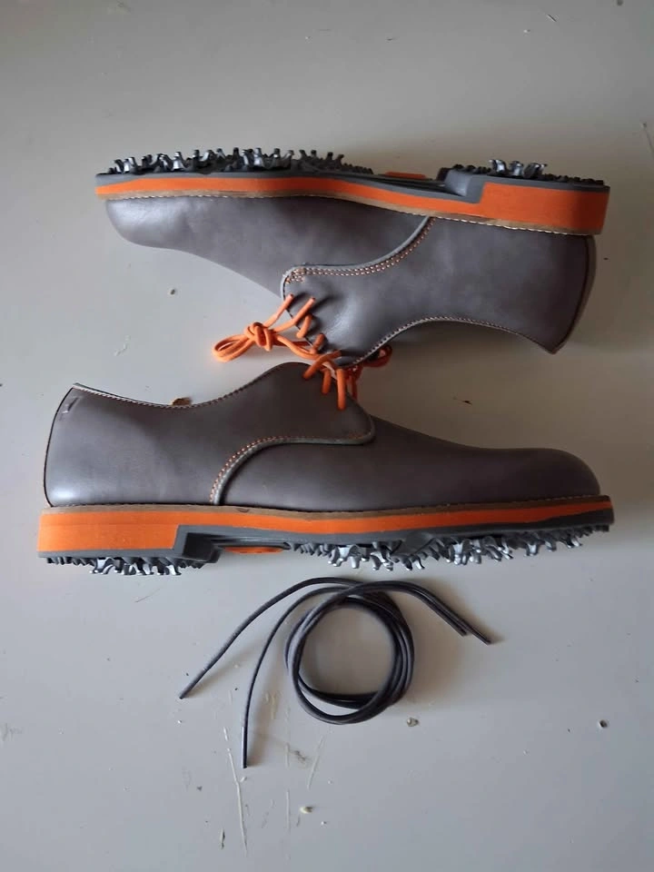 FootJoy FJ City Street Style Golf Shoes Gray Orange Size 7M - photo 2