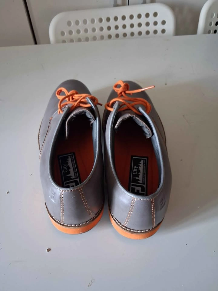 FootJoy FJ City Street Style Golf Shoes Gray Orange Size 7M - photo 3