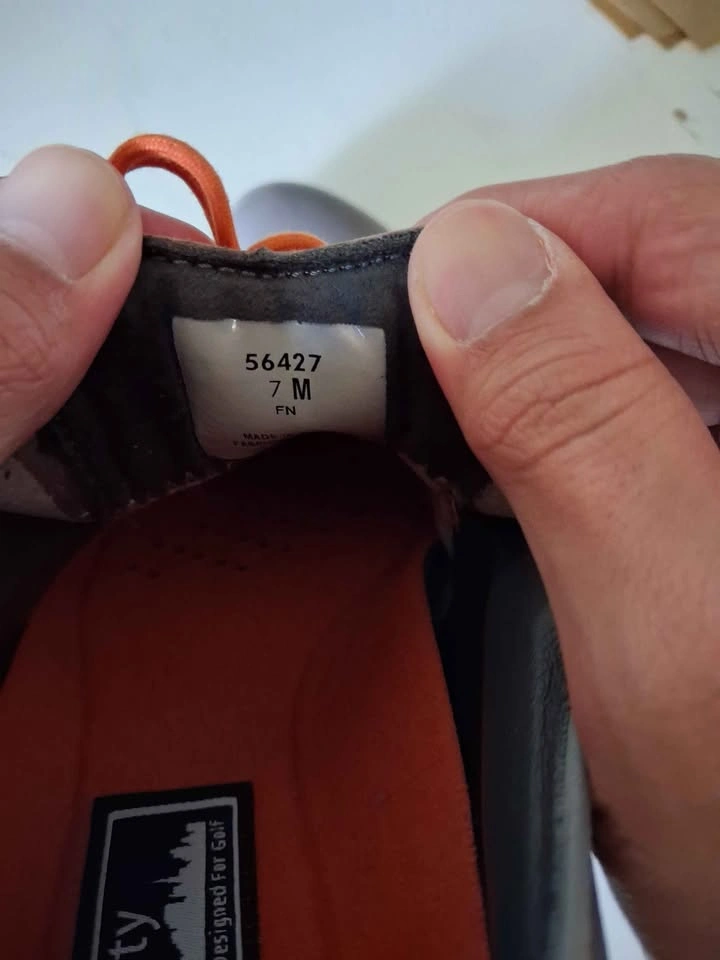 FootJoy FJ City Street Style Golf Shoes Gray Orange Size 7M - photo 4