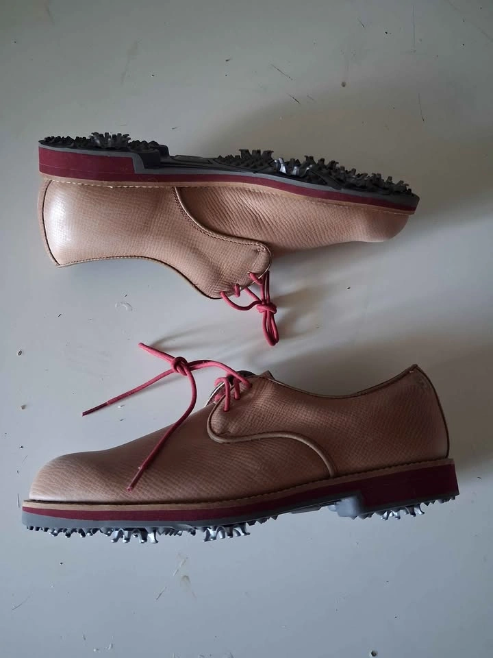 FootJoy City Street Style Tan Golf Shoes Pink Laces size 8M - photo 5