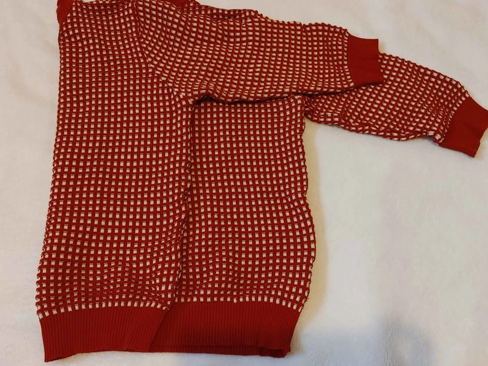 Zara - Thin Knitted Cropped Sweater with 3/4 Sleeves - Women Siz - photo 4