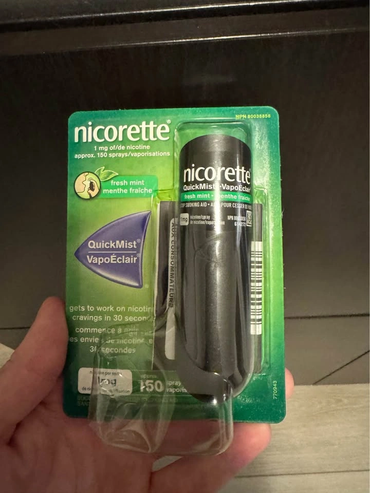 Nicorette QuickMist Fresh Mint 1mg Nicotine Spray 150 sprays - photo 2