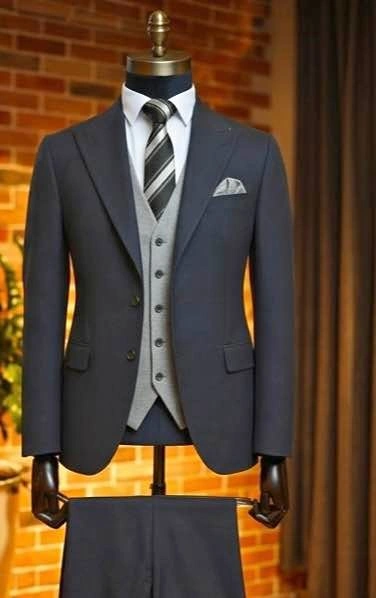 Men's Premium Slim-Fit Suit for Weddings, Events, and Everyday W