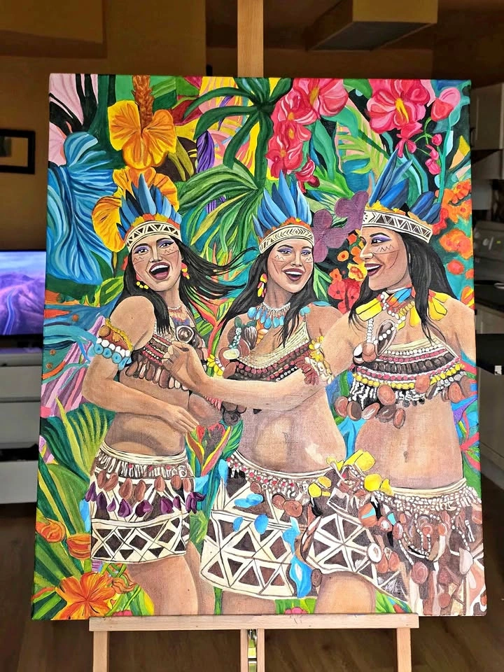 PERUVIAN AMAZONIC PAINTING