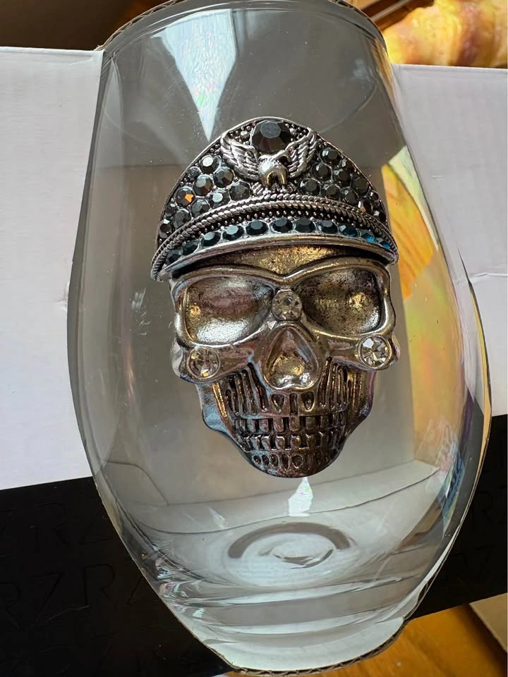 Rachel Zoe Skull Wine Glasses - photo 2