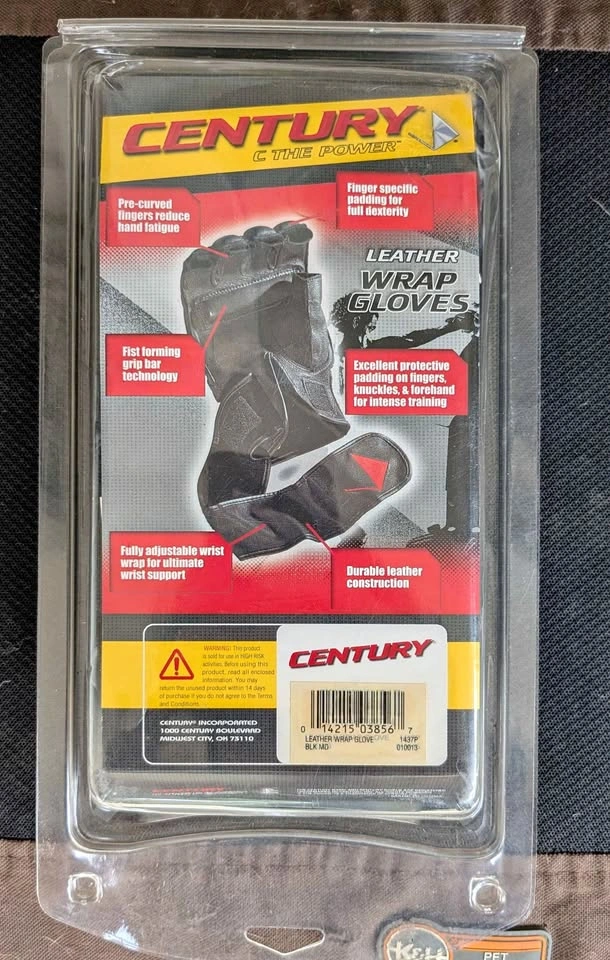 Century Leather Wrap Gloves