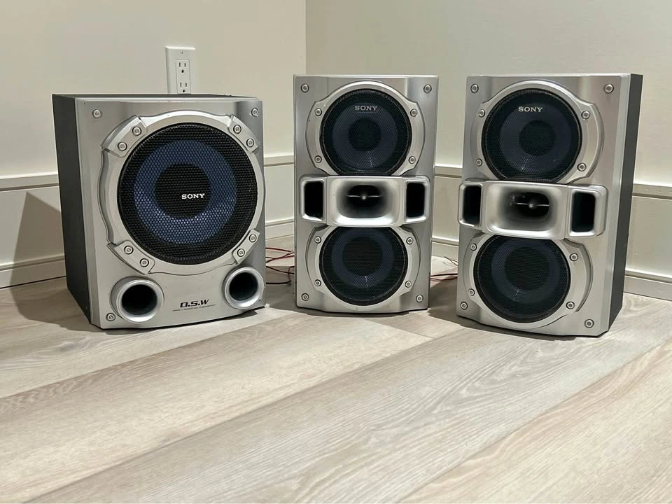 Sony SS-RG490S 3-Way Speakers Pair with SS-WG490S DSW