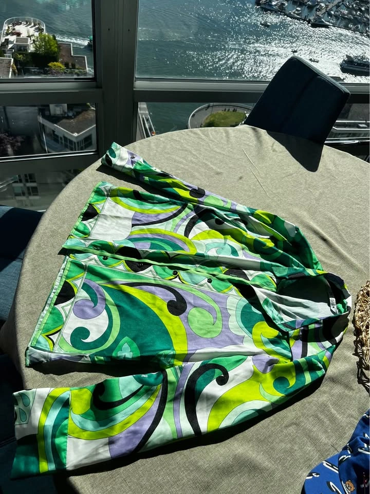 Zara Printed Satin Shirt Size S - photo 3