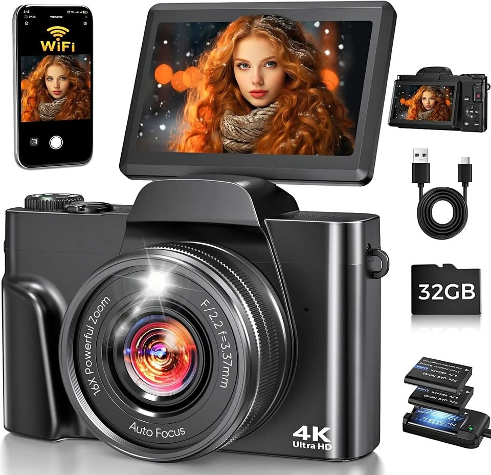 4K Digital Camera for Photography
