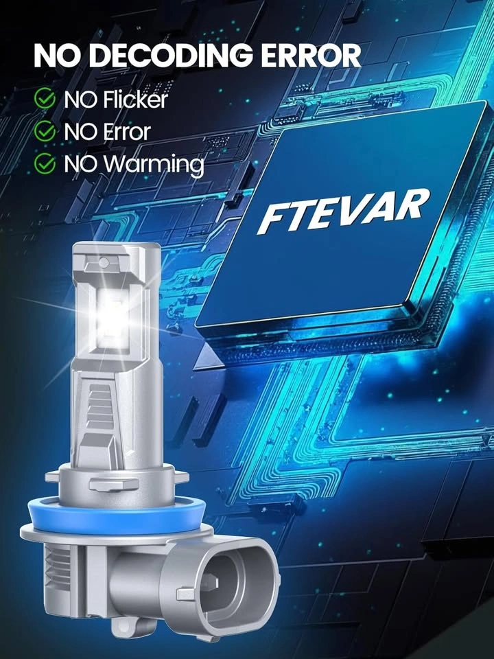 9005 H11 Light Bulbs Combo, 60000LM Super Bright 6500K - photo 3