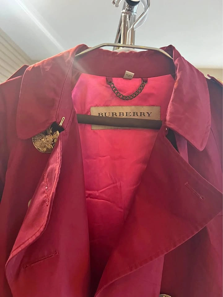 Red Trench Coat Size 40