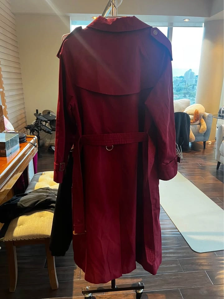 Red Trench Coat Size 40 - photo 2