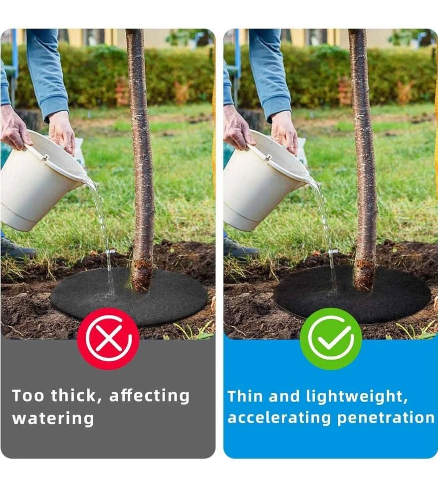 20 Pack 16.5 Inch Non-Woven Tree Mulch Ring Protector Mat - photo 4