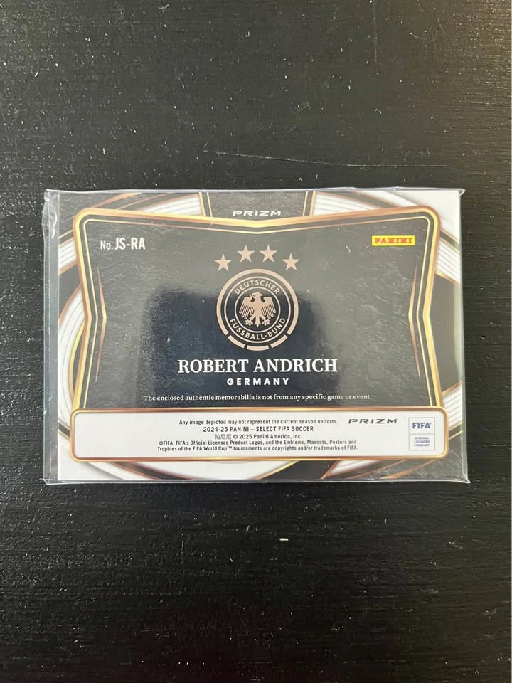 Panini Select 2024-25 FIFA Soccer Robert Andrich Jersey Swatch C - photo 2