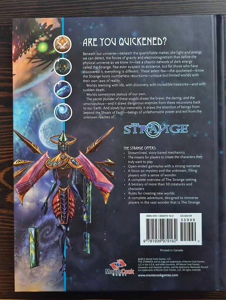 The Strange RPG Bundle – Core Rulebook + Bestiary (Near Mint) - photo 3