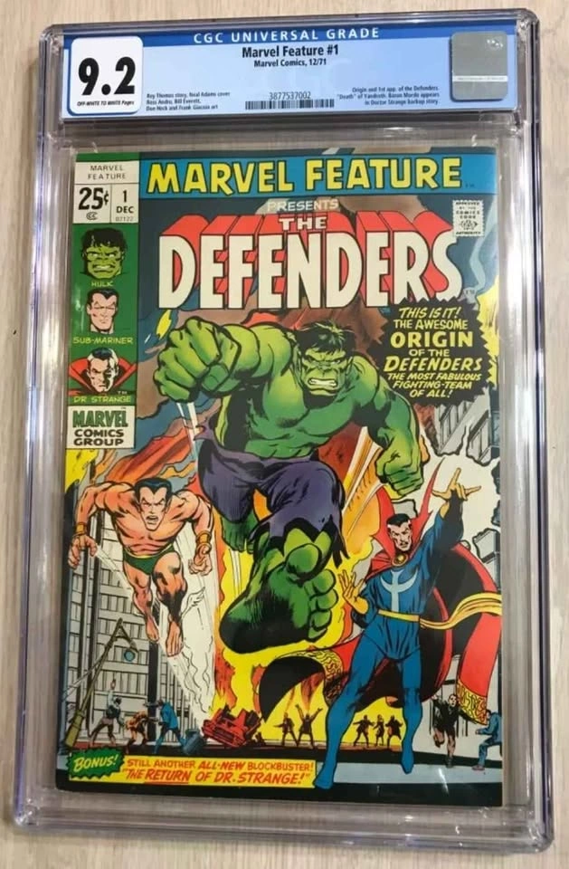 Marvel Feature Presents The Defenders #1 – CGC 9.2
