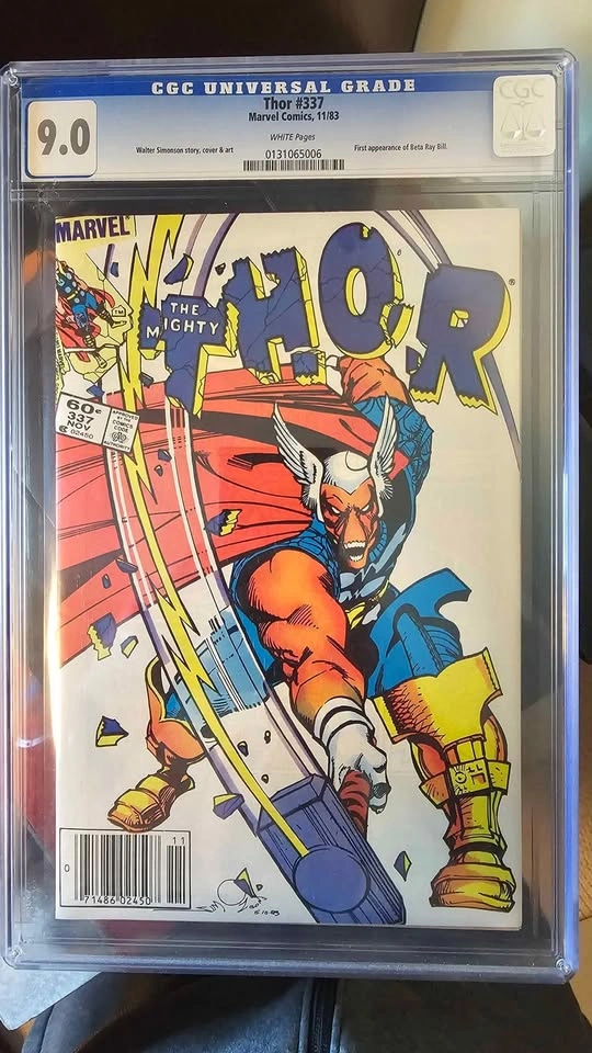 Thor #337 (1983) – CGC 9.0 – First Appearance of Beta Ray Bill!