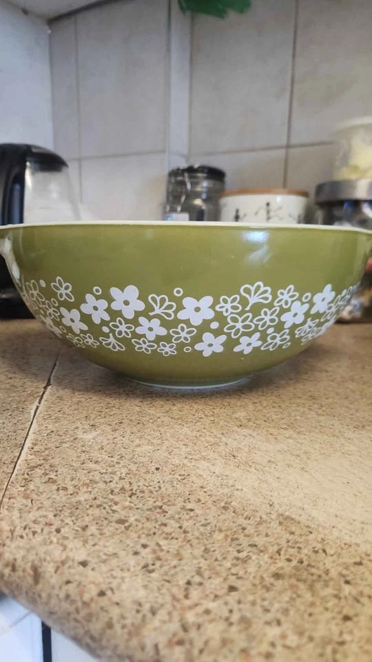 Vintage Pyrex Spring Blossom Green Bowls set - photo 2