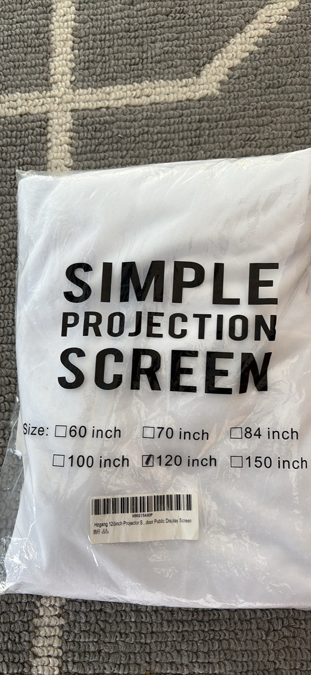 Hzgang 120-inch Projection Screen - photo 2