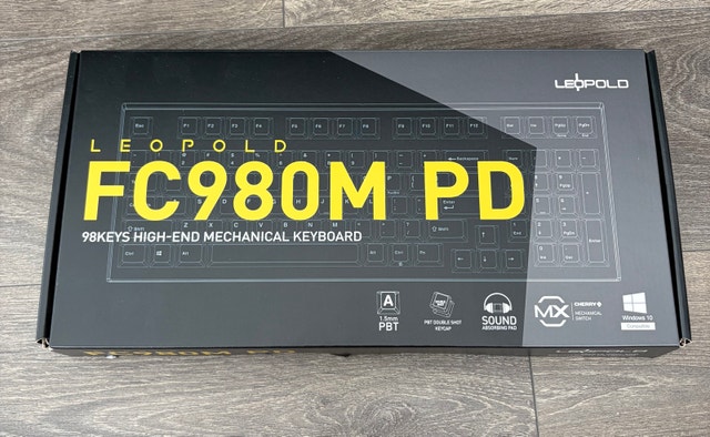 Leopold FC980M PD Ash Yellow Double Shot PBT Mechanical Keyboard - photo 2