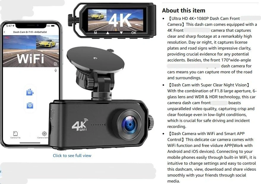 4K DashCam - single cam (no rear) - photo 2
