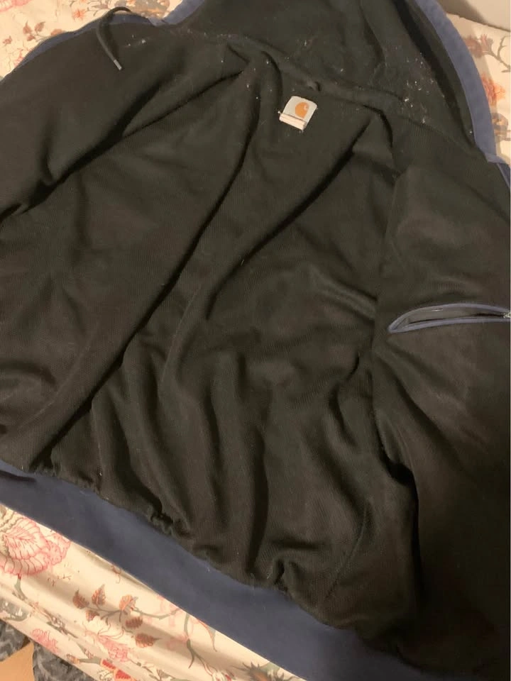 Carhartt Navy Blue Full Zip Hooded Jacket - photo 2