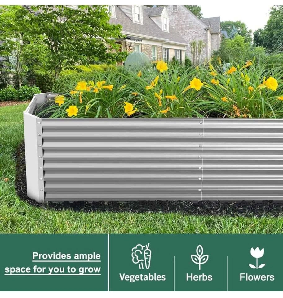 8×4×2 ft Galvanized Raised Garden Bed Kit - photo 3